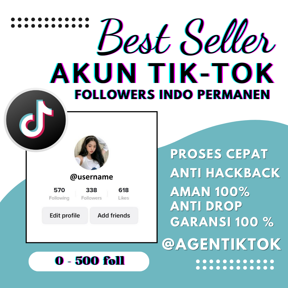 Jual Akun TikTok Fresh Followers Indo Murah Bergaransi