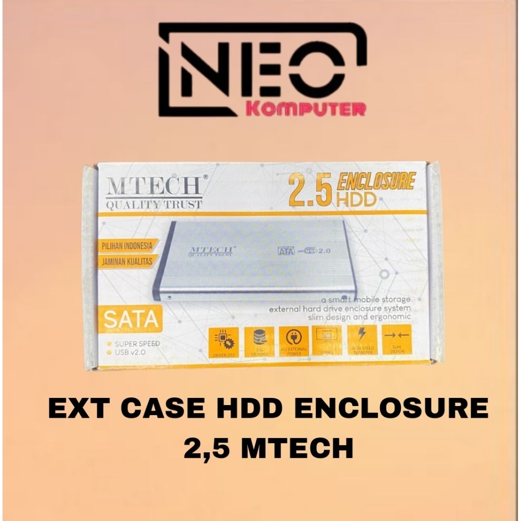 EXT CASE HDD ENCLOSURE 2,5 MTECH
