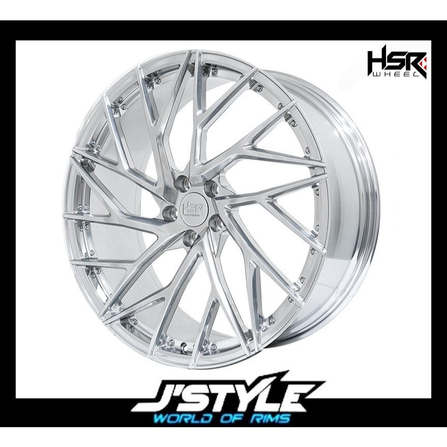 VELG RING 22 VELLFIRE MAZDA CX-5 CR-V ZENIX DLL HSR RFG BDA RING 22X9 HPCD 5X112 ET40 FULL POLISHED