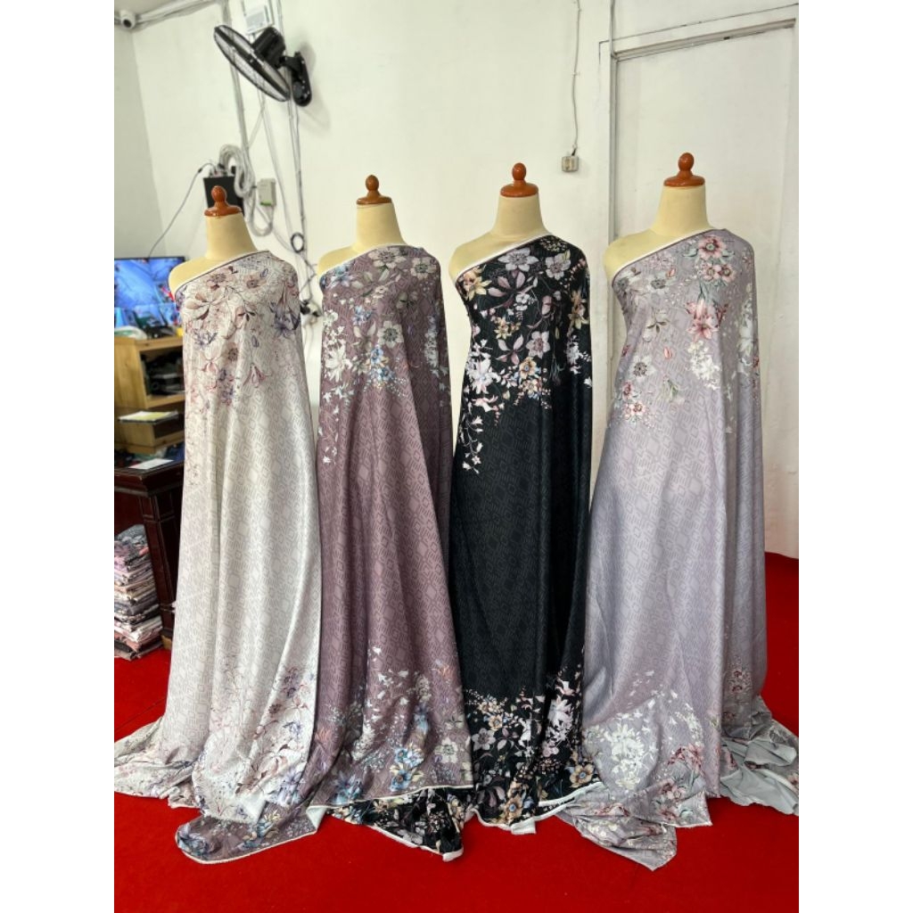 Bahan kain Lionel Richie | Motif QINARA | Kain Meteran | Bahan Seragaman