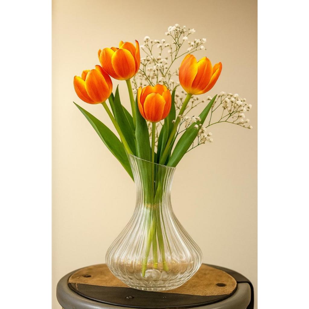 Vas Bunga Krystal Vas Kaca Bunga Hias Vas Bunga Mawar Aestetik