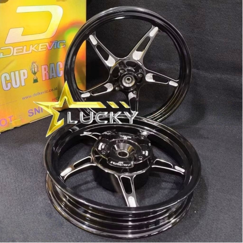VELG DND DELKEVIC K SPEED BINTANG LAUT VARIO 160 ABS/STYLO ABS RING 14/PELEK VELEG VELG RACING STYLO