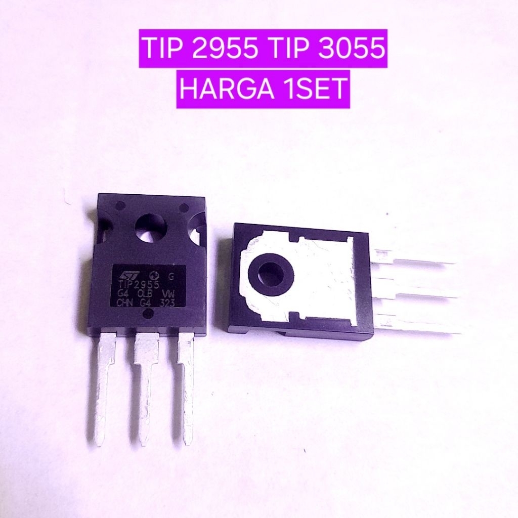 TRANSISTOR Mosfet TIP2955 TIP3055 TIP 2955 TIP 3055 1SET