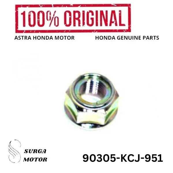 Baut Mur Nut U 14mm Motor CBR 150R, New CB150R Streetfire K15G, New CB150R Streetfire K15M, SH150i, 