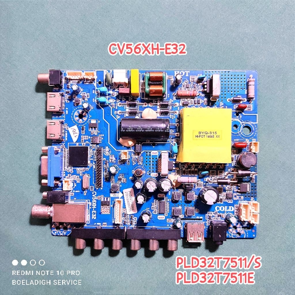 MB Mainboard TV LED Polytron PLD32T7511/S PLD32T7511S PLD32T7511E PLD32T7511 CV56XH-E32