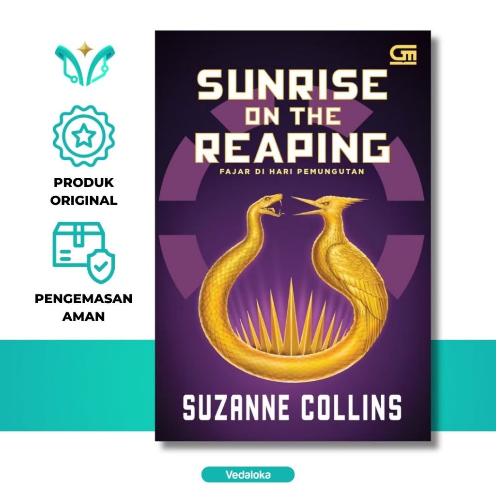 Novel Sunrise on the Reaping (Suzanne Collins) - Original Segel Resmi - Fiksi Ilmiah Petualangan