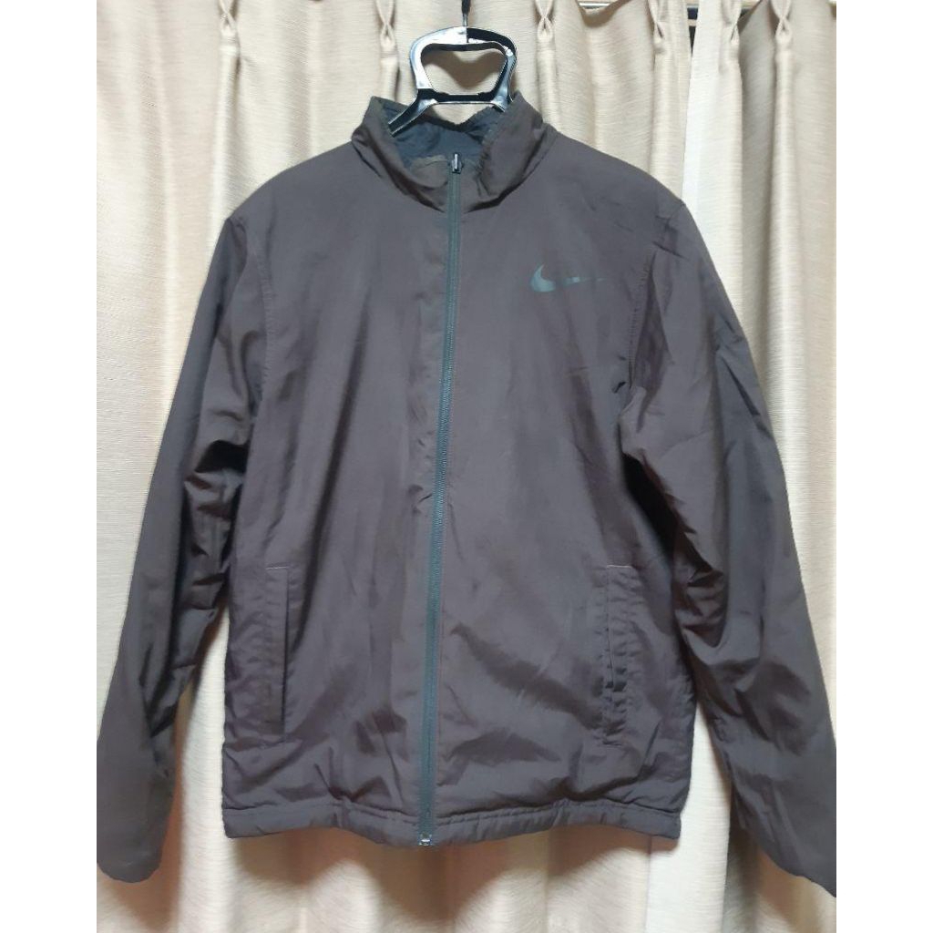 Preloved Jaket Nike Golf Reversible Brown Black