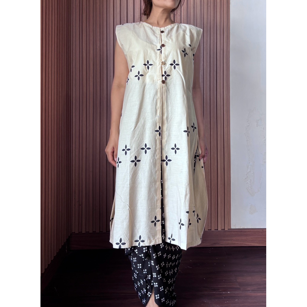 RONA - Tunik Long Sleeveless | Tunik Batik