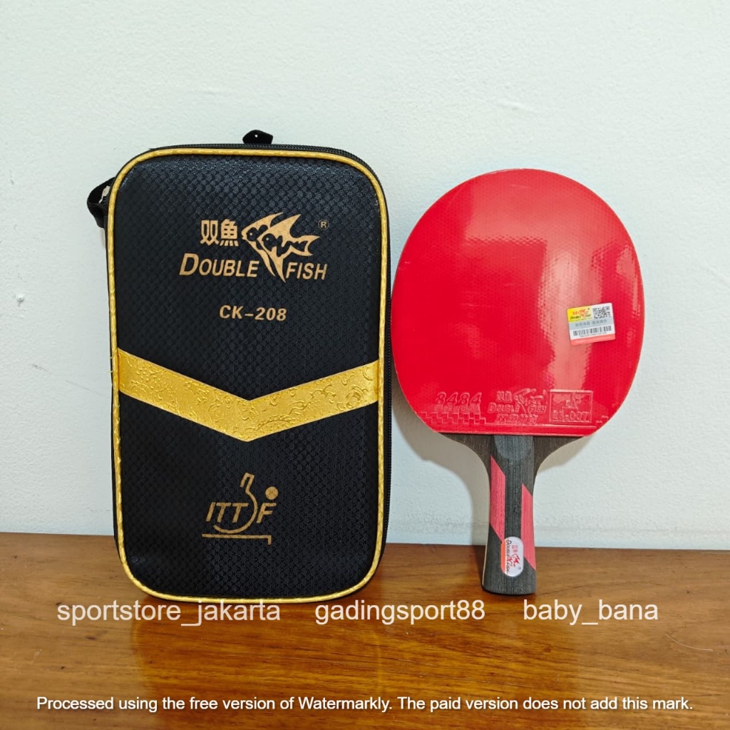 ORIGINAL Bet pingpong Double Fish CK-208 - Bat tenis meja Double Fish CK-208 - Bad ping pong Double 
