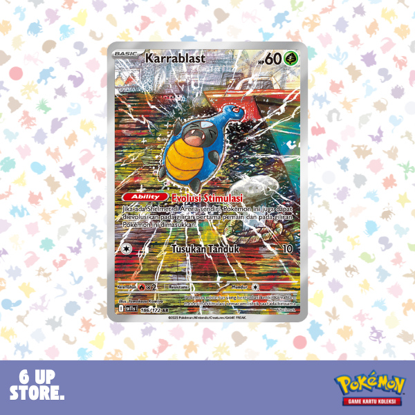 Karrablast (AR) - 186/172 - Hitam & Putih - Pokemon TCG Indonesia