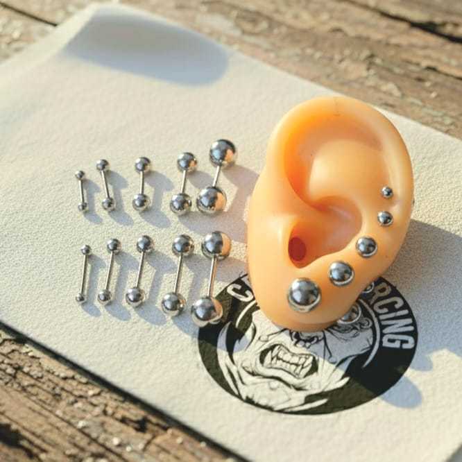 Barbel  Lidah Anitng Tindik Lidah Anting Barbel Tindik Telinga Tindik Lidah Tindik Telinga Barbel  L