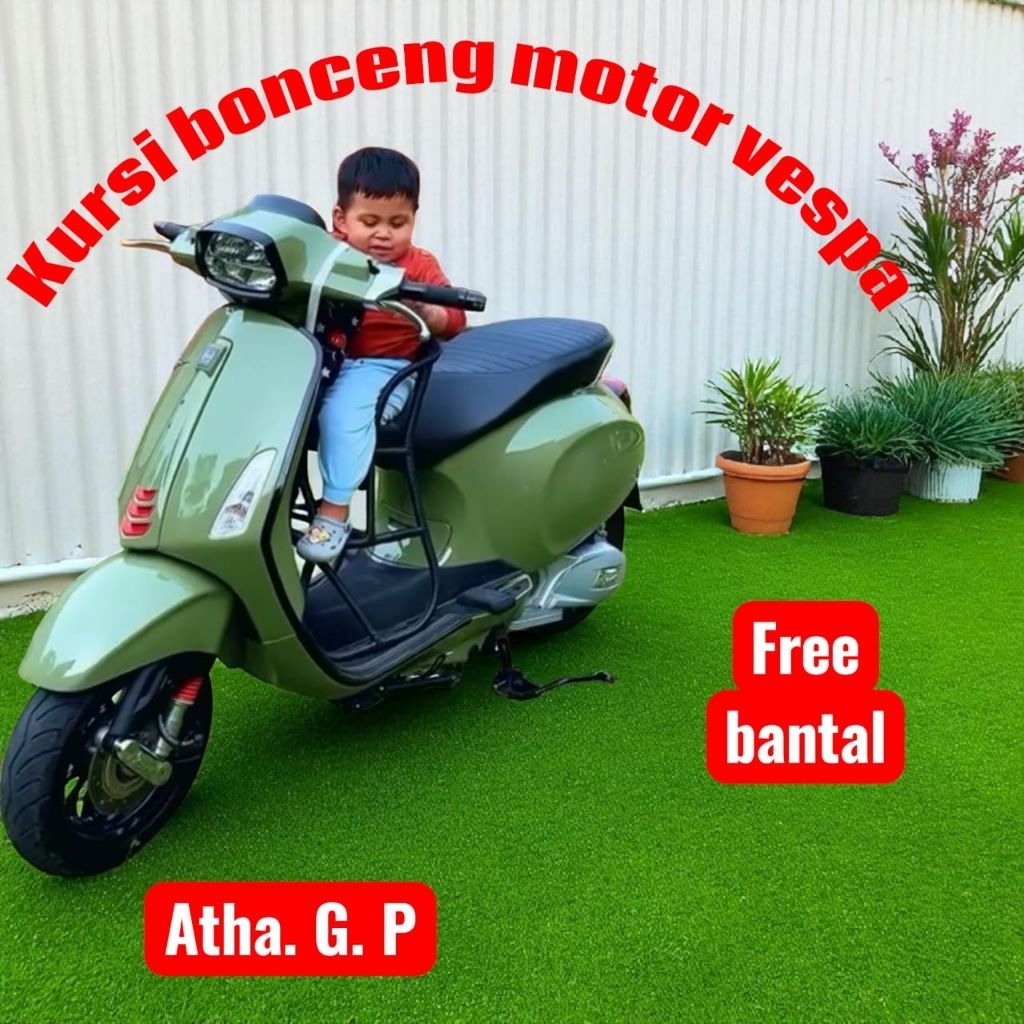 KURSI ANAK MOTOR VESPA MATIC DUDUKAN TAMBAHAN ANAK MOTOR VESPA