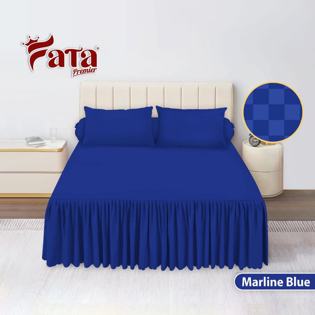 FATA - Sprei Rumbai Polos Imperial Blue Ukuran 120x200