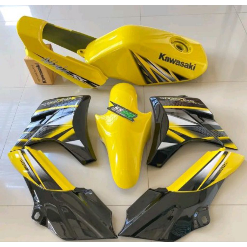 Body Set Ninja Ss Kuning Hitam Body Fulset Halus Ninja Ss