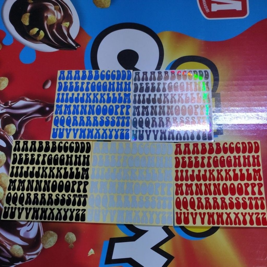 stiker sticker abjad