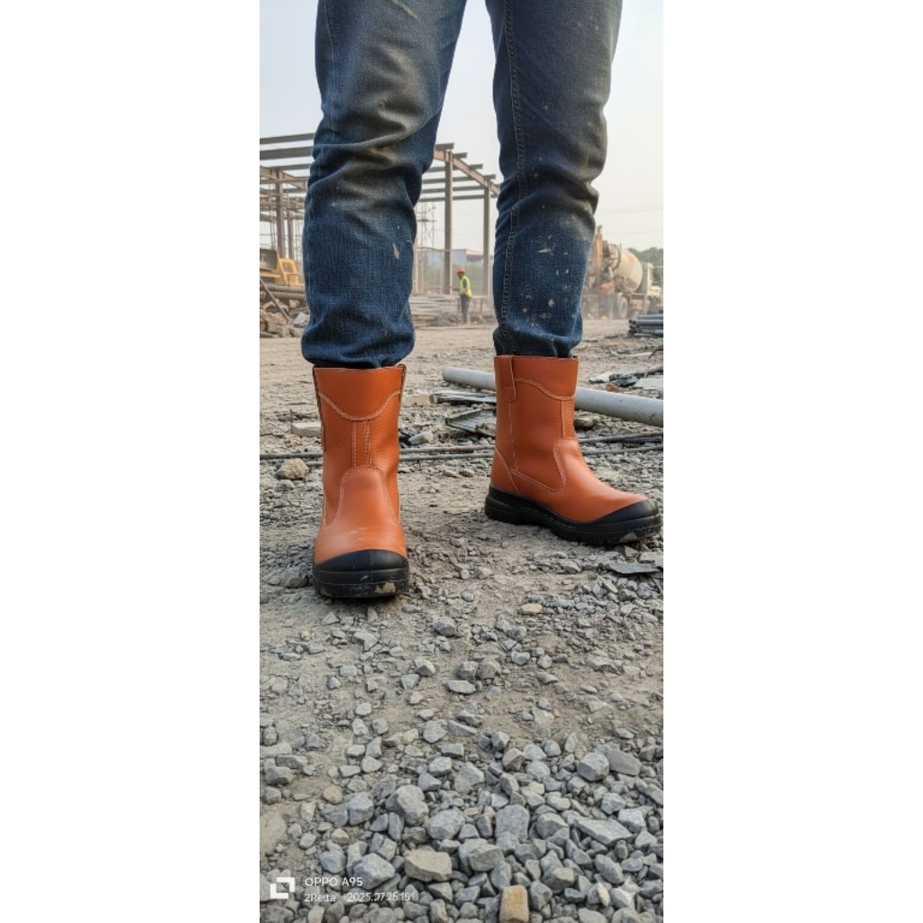 Sepatu Safety King’s KWD 805CX Slip On Coklat Original Sepatu Kerja
