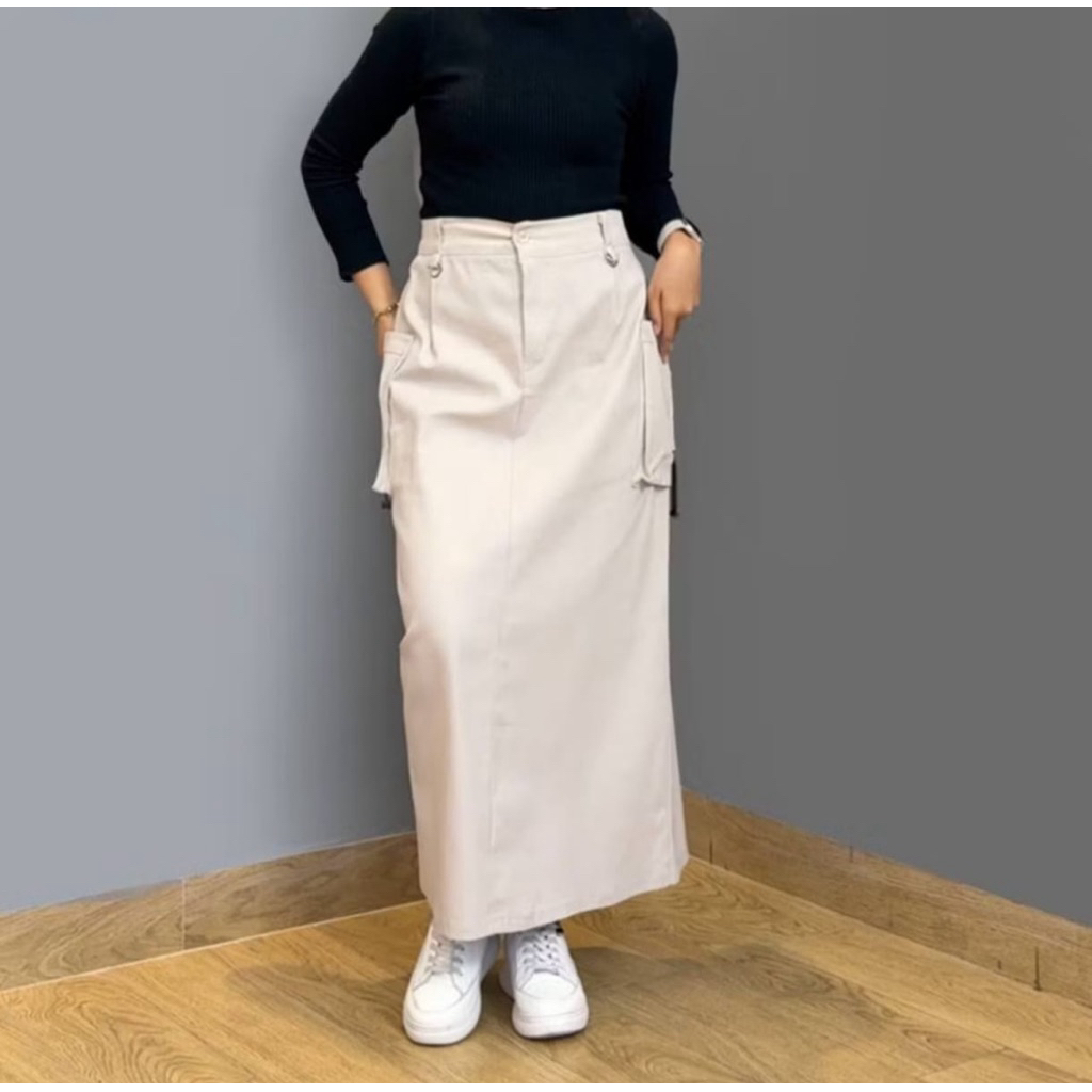 TERBARU ROK CARGO ROK KARGO KOREAN STYLE OOTD KEKINIAN OOTD REMAJA OOTD MAMAH MUDA ROK SPAN ROK SEPA