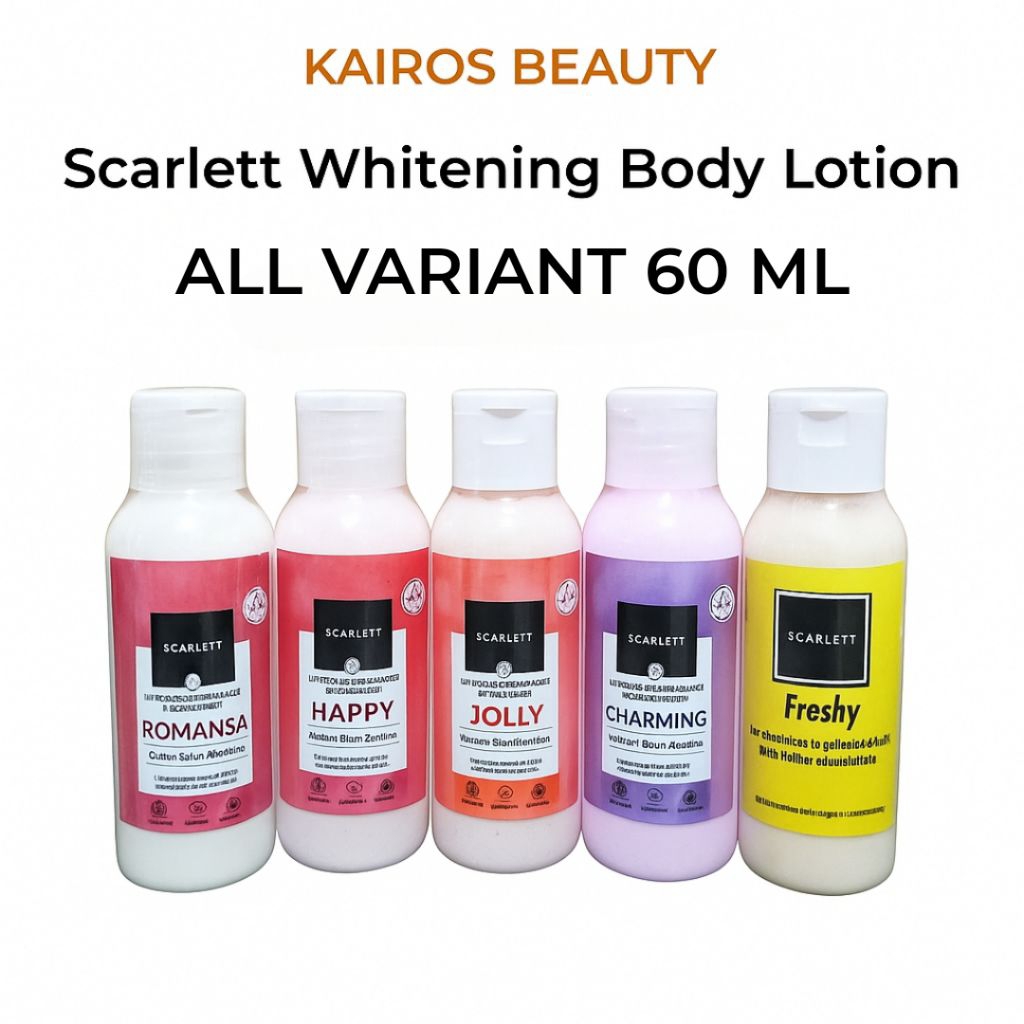 5-Pcs Scarlett Body Lotion Uk 60ml All Varian - mencerahkan kulit