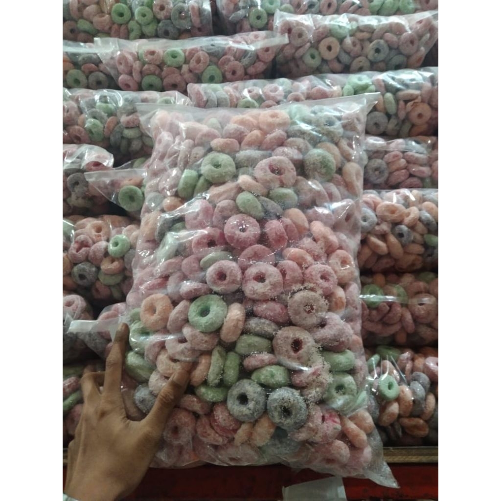 Getas kering getas warna warni 1 kg