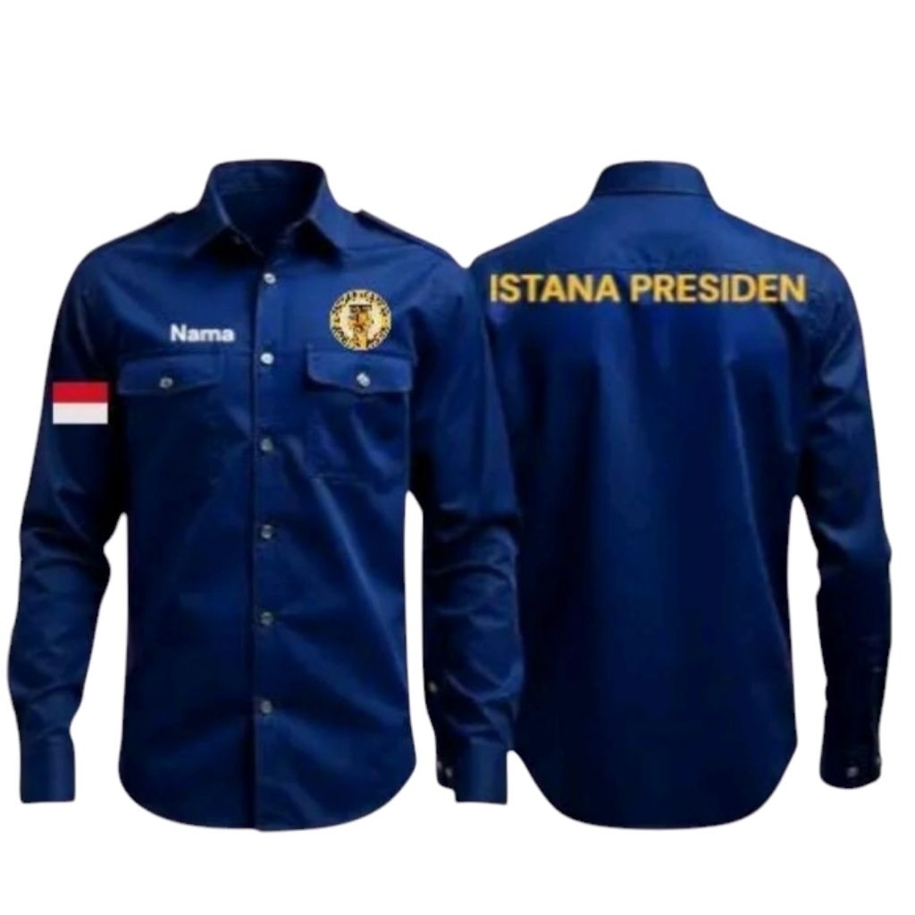 Kemeja Istana Presiden Baju Pdh Istana Presiden Seragam Istana Presiden Lengan Panjang