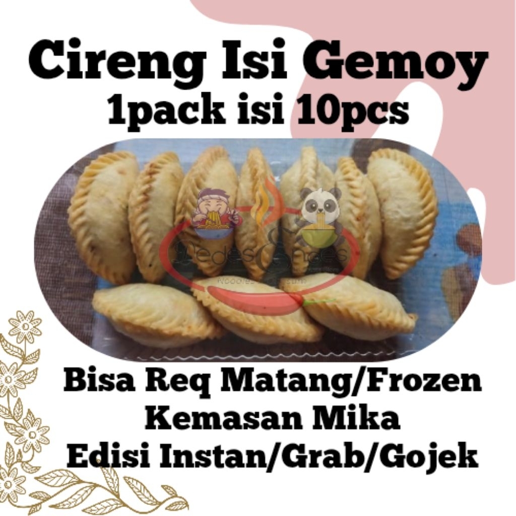 Cireng Isi Gemoy Dedes Endes 10pcs | Kemasan Mika | Varian Ayam, Keju, Usus | Jajanan Frozen Food Ke