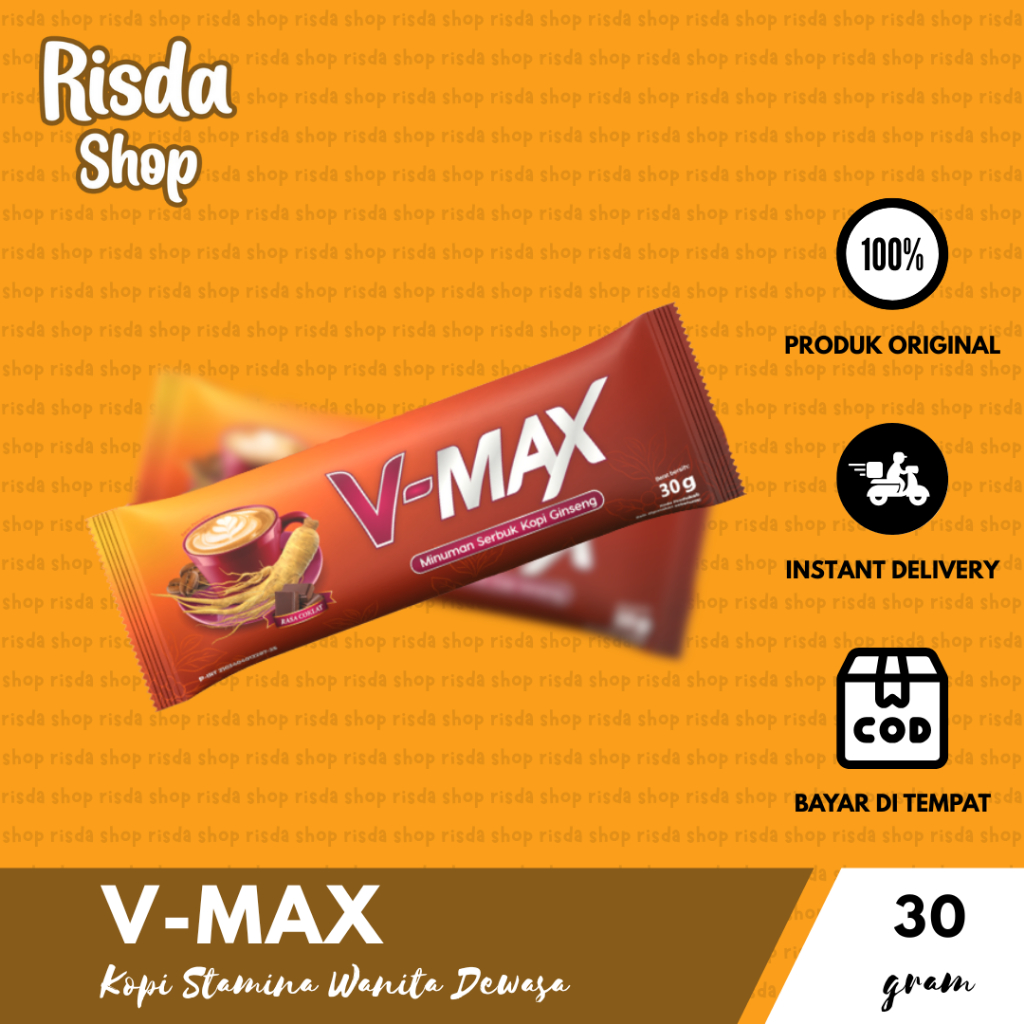 V-MAX Kopi Ginseng Stamina Wanita Tahan Lama 1 Sachet
