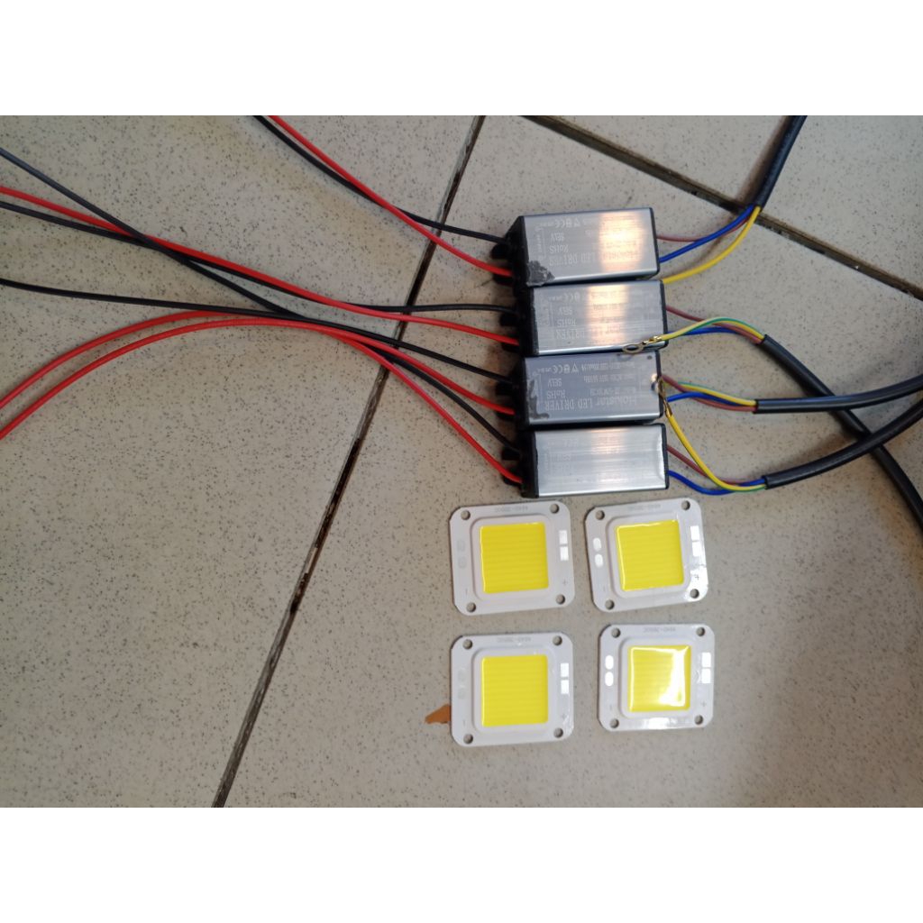 trafo PJU+mata eco 50watt 220 voltMata LED sorot dan PJU 50watt/50w trafo lampu jalan LED 50watt 50w