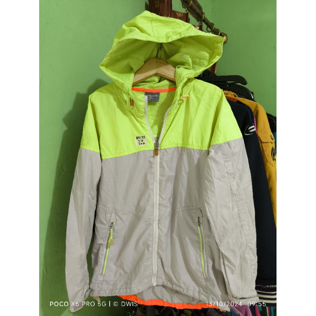 running jaket anak polham 7-8th