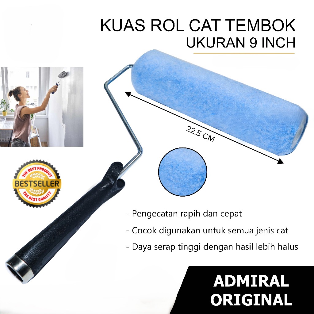 Kuas Roll Cat Tembok Admiral 9"