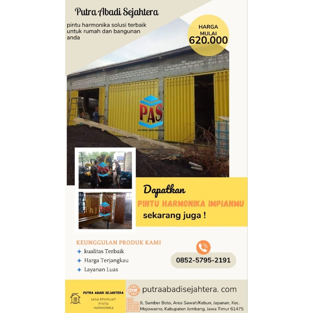 pintu harmonika, foldinggate,pintu ruko,pintu gudang