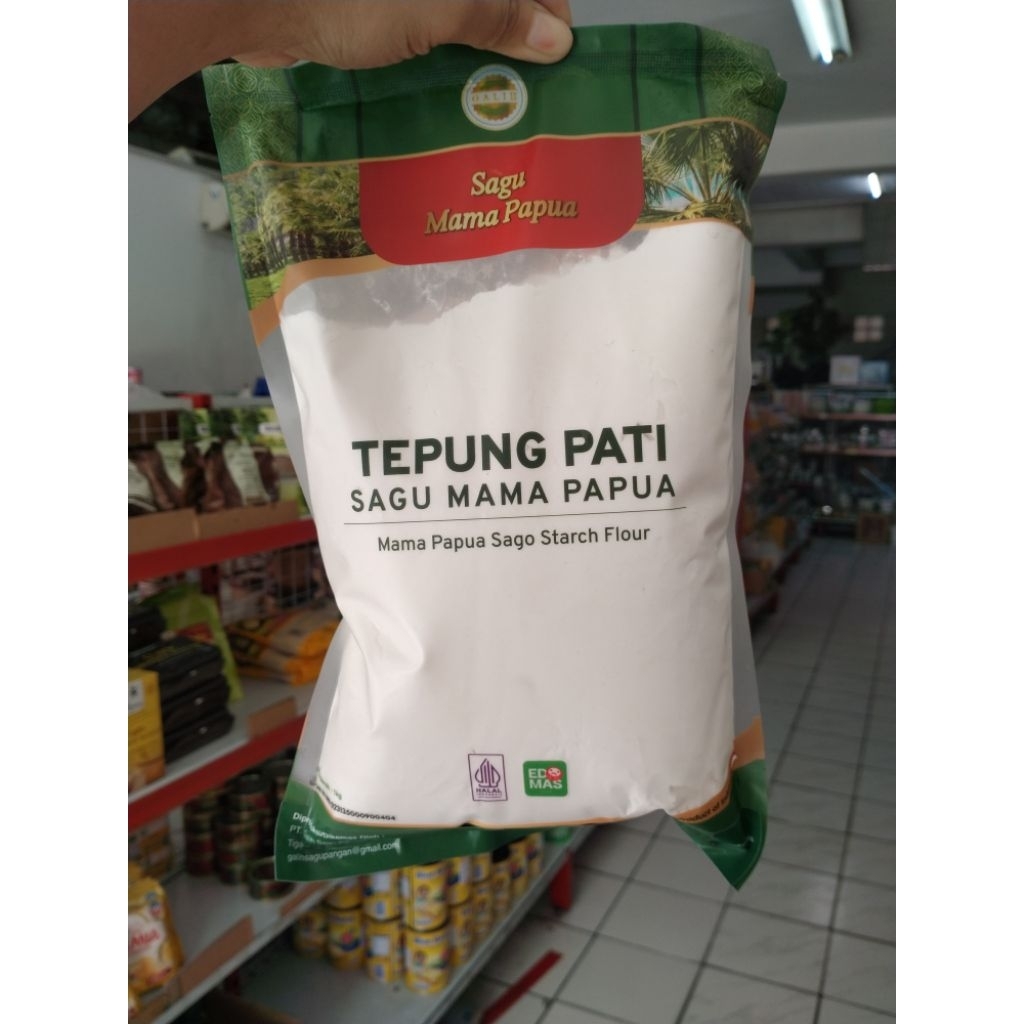 sagu mama Papua tepung Pati sagoo starch flour 1kg