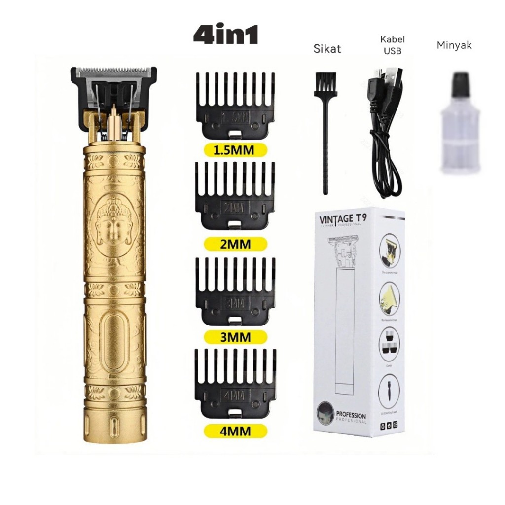 Alat Cukur  T9 DRAGON Alat Cukur Rambut Dragon T9 Cukur Rambut Hair Clipper Cukur Vintage