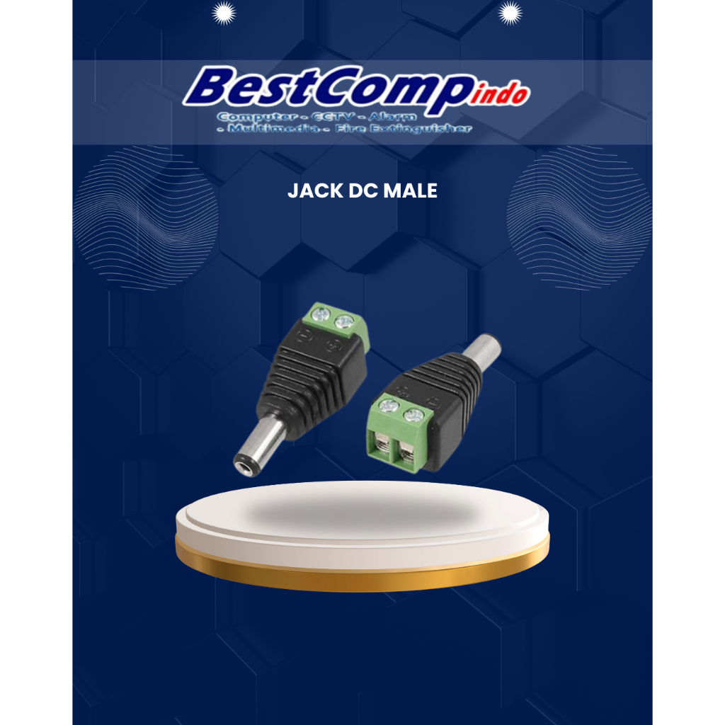 JACK DC COWOK | JACK DC MALE | KONEKTOR JACK DC | CONNECTOR CCTV