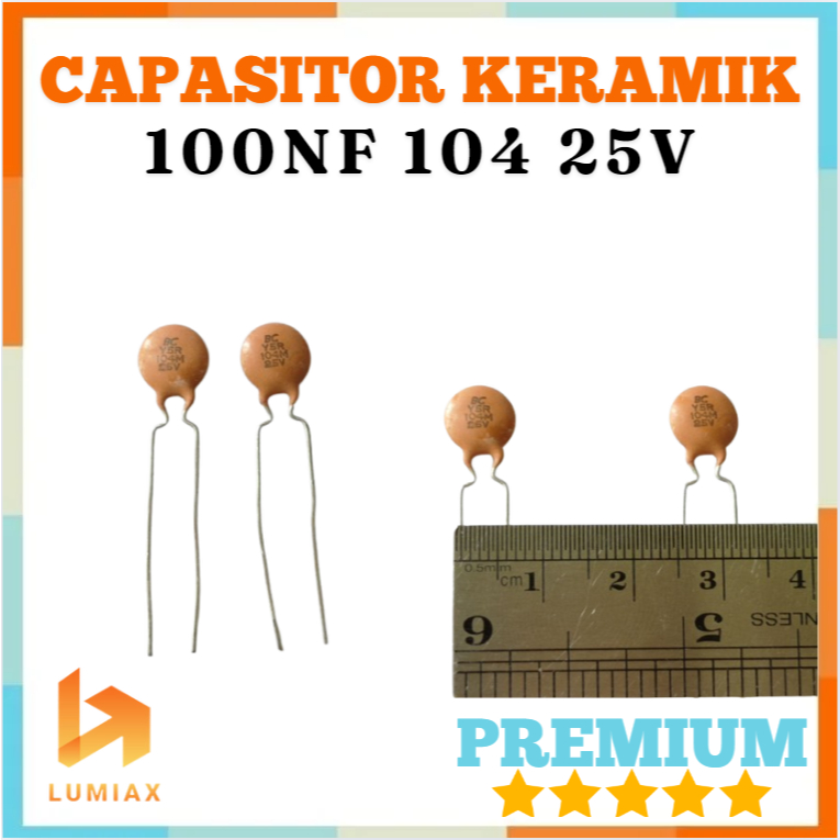 104j 104 100nF Kapasitor Keramik Capasitor 100 nF 25volt 25v