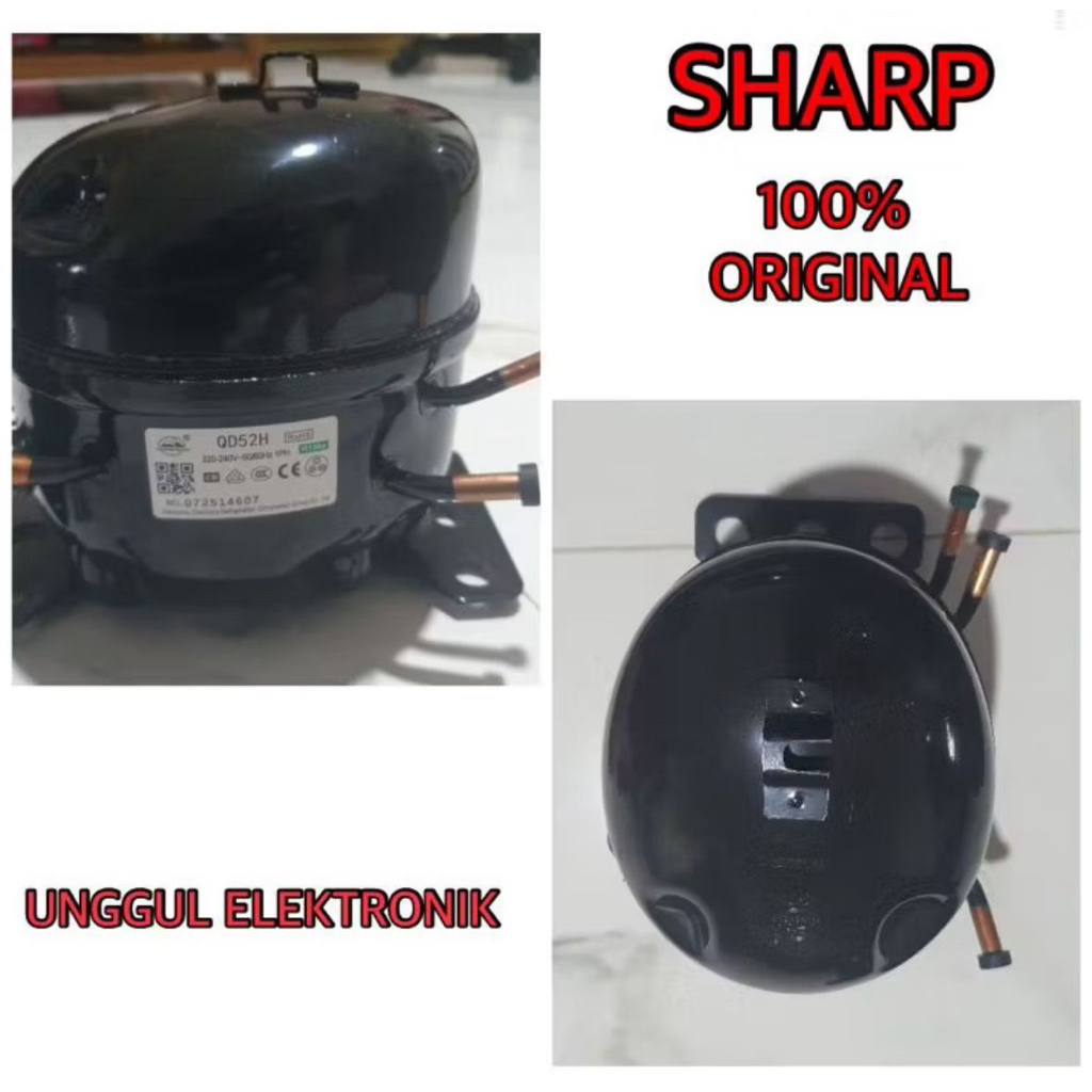 Kompresor kulkas sharp 1/6 pk QD52H