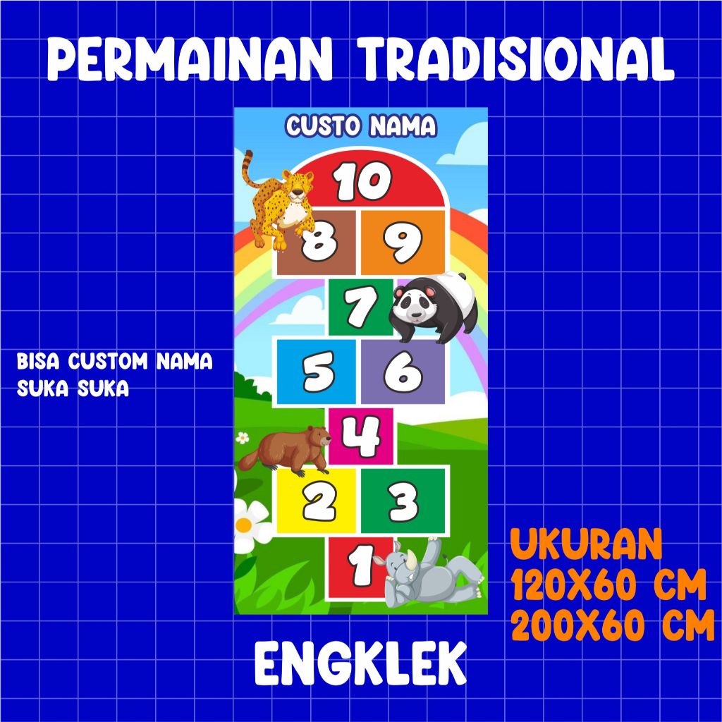 Permainan Engklek / mainan tradisional engklek / englek