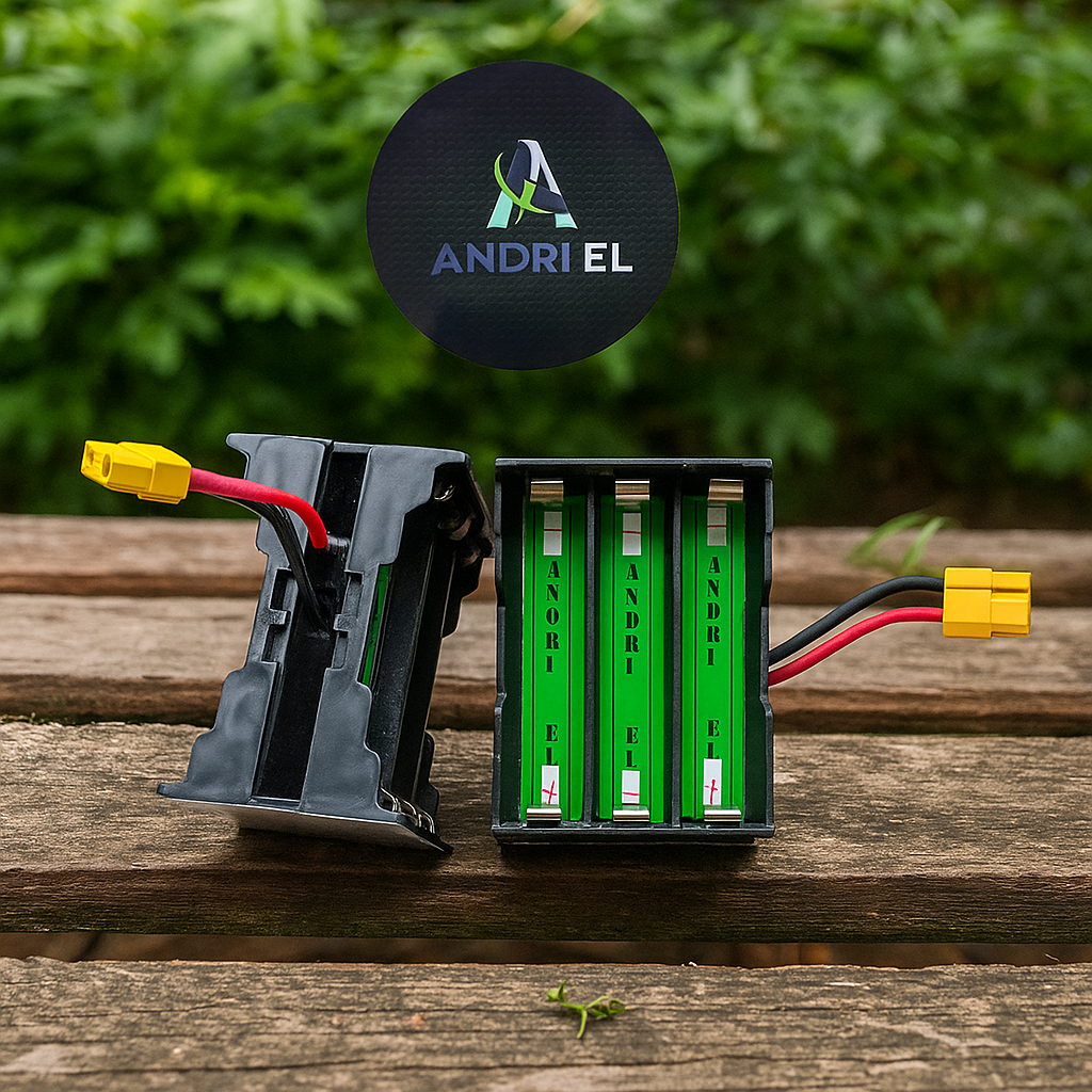 Holder Baterai 18650 12V Isi 6 Slot Baterai