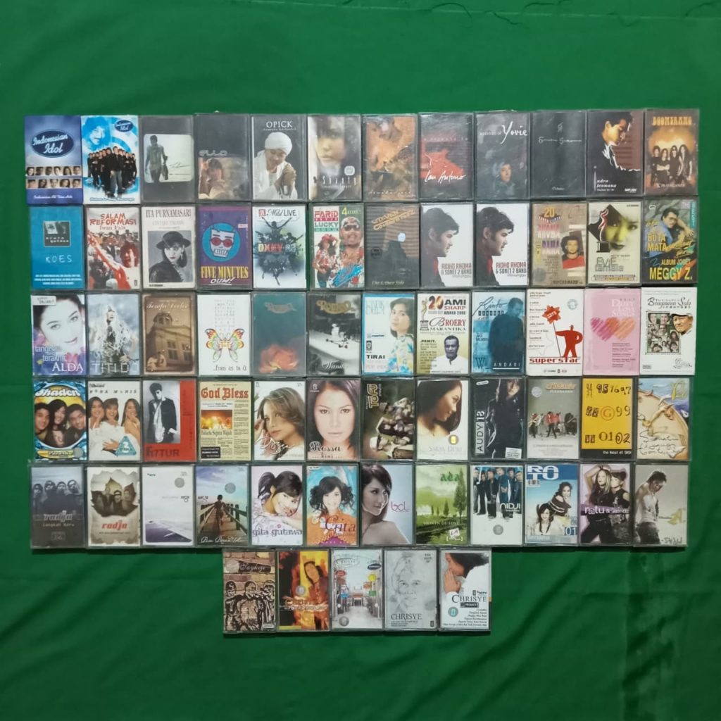 [USED ITEMS] Kaset Pita Original - Indo - Ungu - Radja - Gita Gutawa - Iwan Fals - Dangdut - Alda Ri