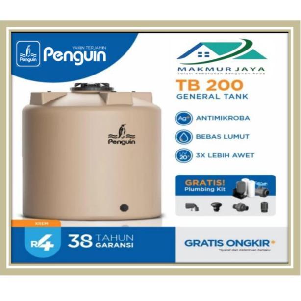 Toren Air Penguin 2000 liter TB 200 / Tangki Air Penguin Kap 2000 ltr - Hijau