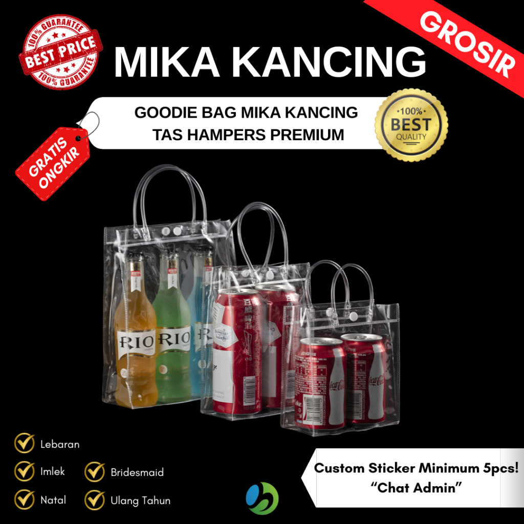 

[GROSIR 10 PCS] Tas Mika Kancing / Goodie Bag Premium Acara Spesial