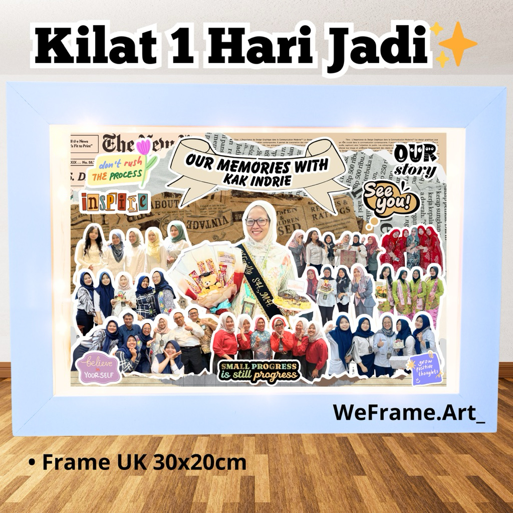 hadiah perpisahan/ Kado Frame Perpisahan/ hadiah farewell / kado teman kerja / kado teman