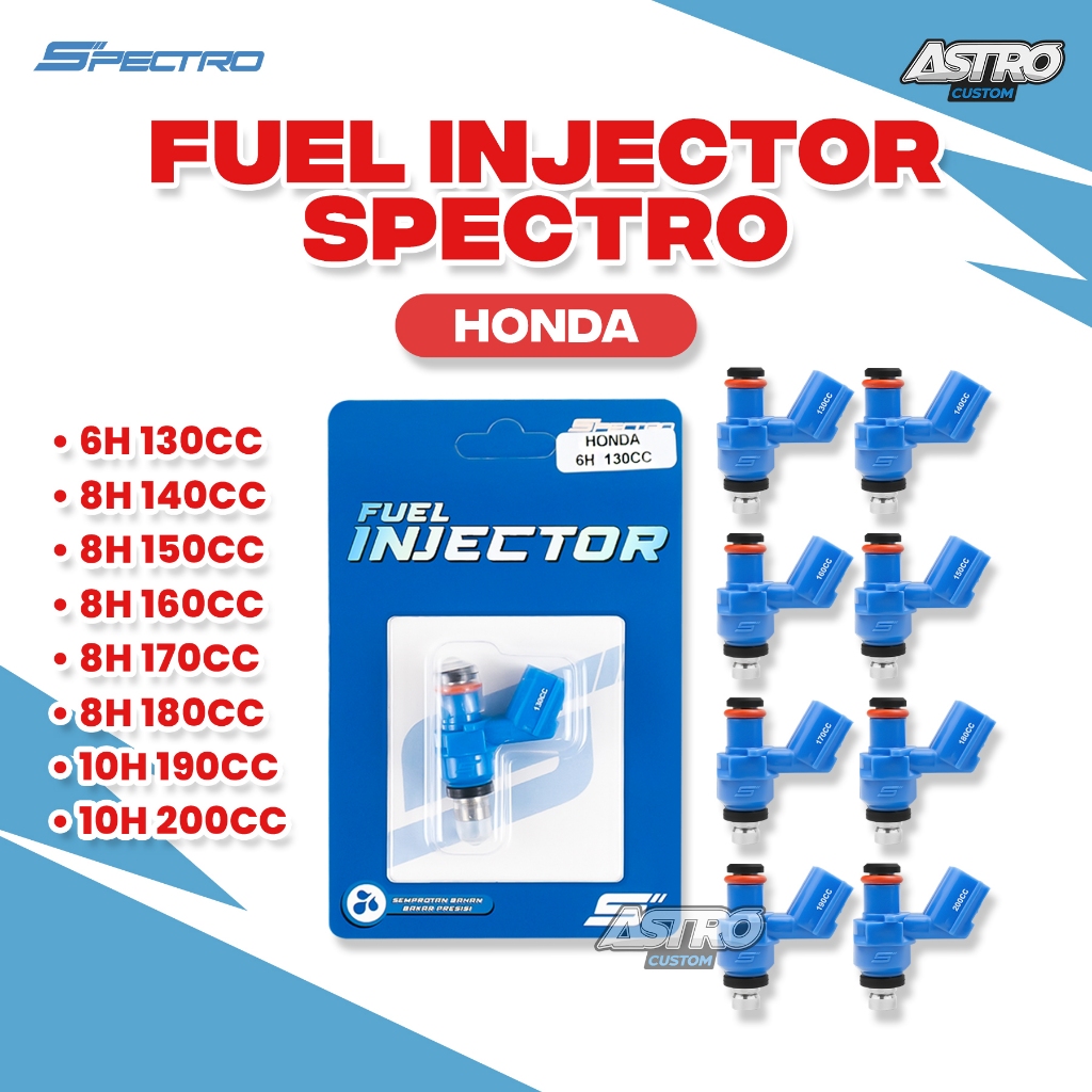 Spectro Injektor Honda Vario 125 150 Beat Fi Scoopy Fi ESP Genio Deluxe Injector Universal Racing