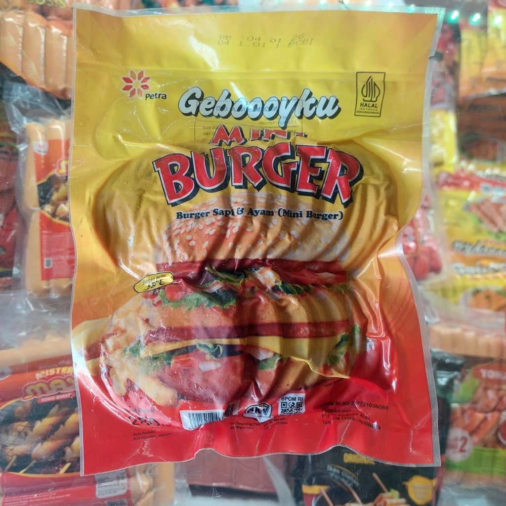 

GEBOOOYKU BURGER MINI ISI 20 BURGER AYAM dan SAPI MINI BURGER 280GR