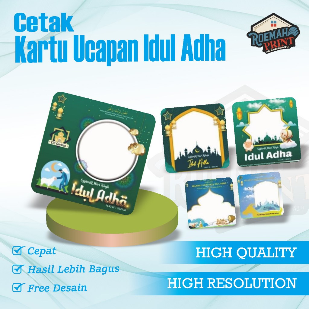 Kartu lebaran, ucapan idul ADHA, kartu parcel lebaran