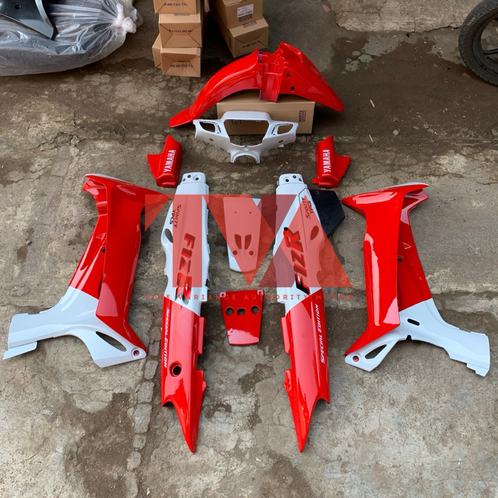 PAKET BODY FULLSET HALUS YAMAHA FIZ R F1ZR MARLBOROO MERAH