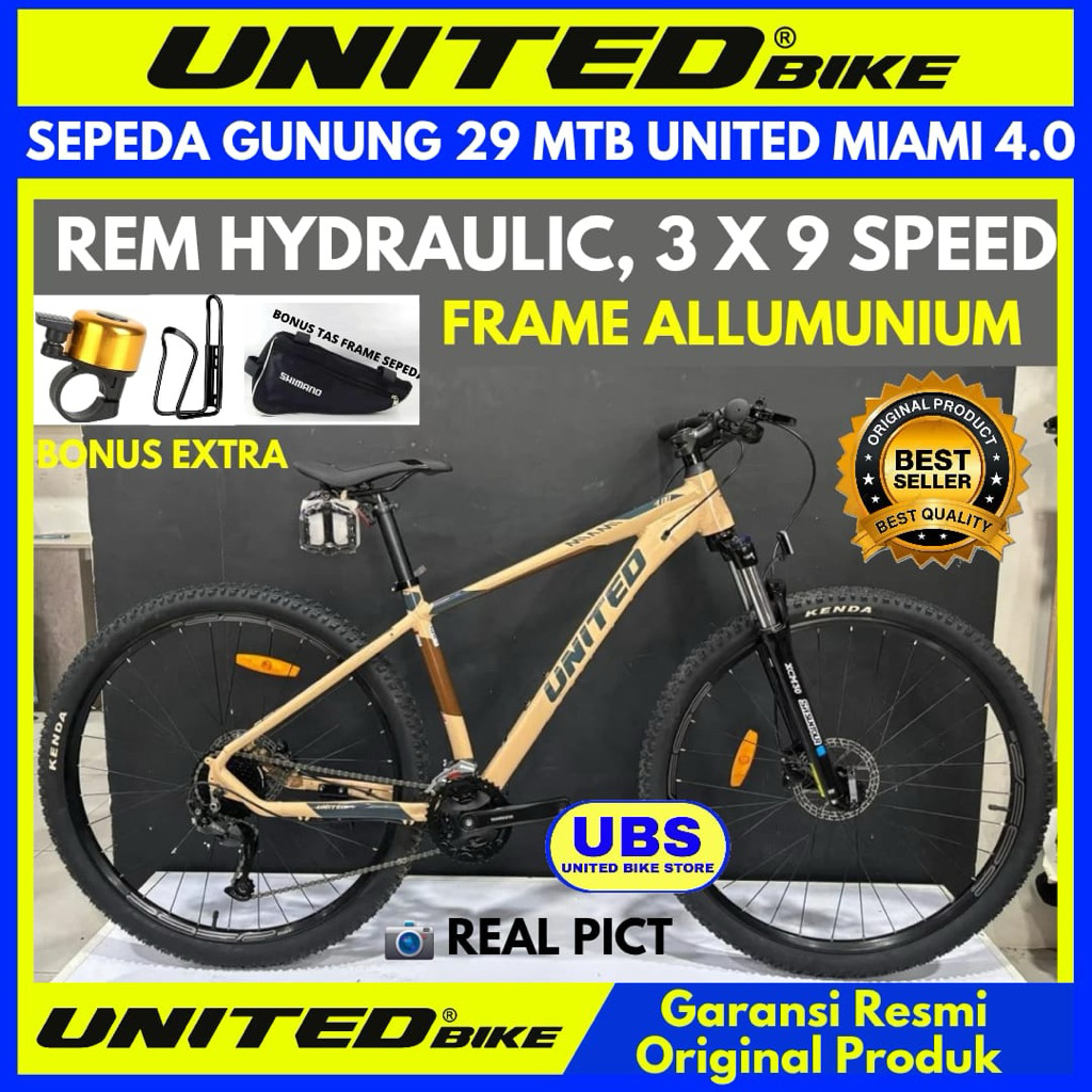 Sepeda Gunung MTB 29 United Miami 4.0 Terbaru