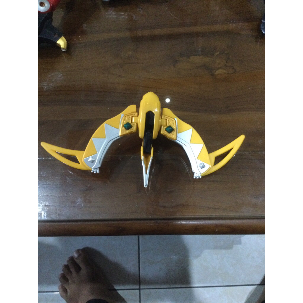 part zord abaranger dino thunder buru kuning tanpa hlem kondisi sesuai foto