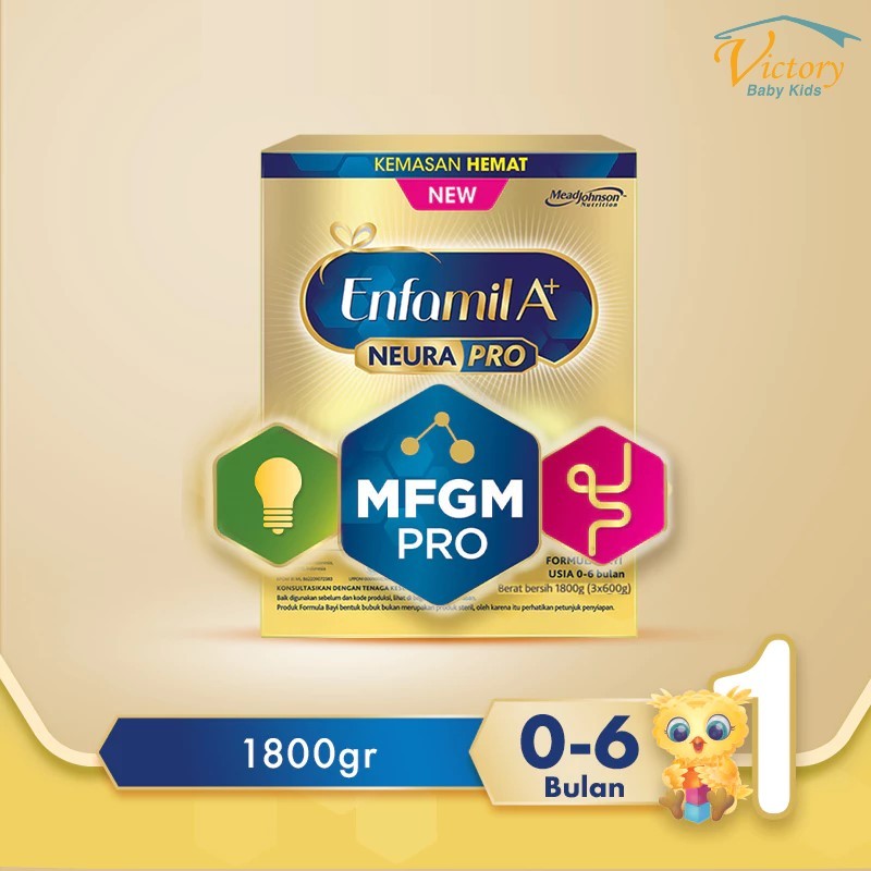 Enfamil A+ 1 Susu Formula Bayi 0 - 6 Bulan 1800gr