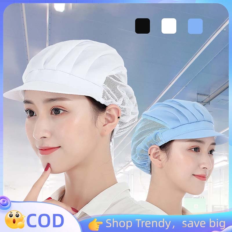 Topi Koki Topi Chef Wanita Topi Kitchen Hitam Topi Masak Koki Perempuan