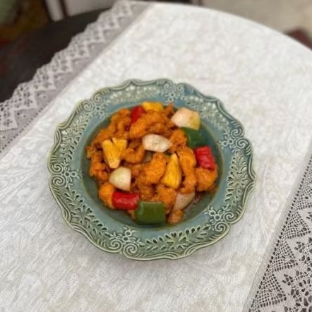 

Sweet & Sour Chicken with Steamed Rice Portion Paket